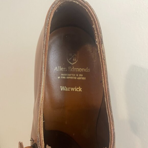 Allen Edmonds Walnut Brown Monkstrap Leather Dress Shoes Men's Size 9.5 - Picture 11 of 11